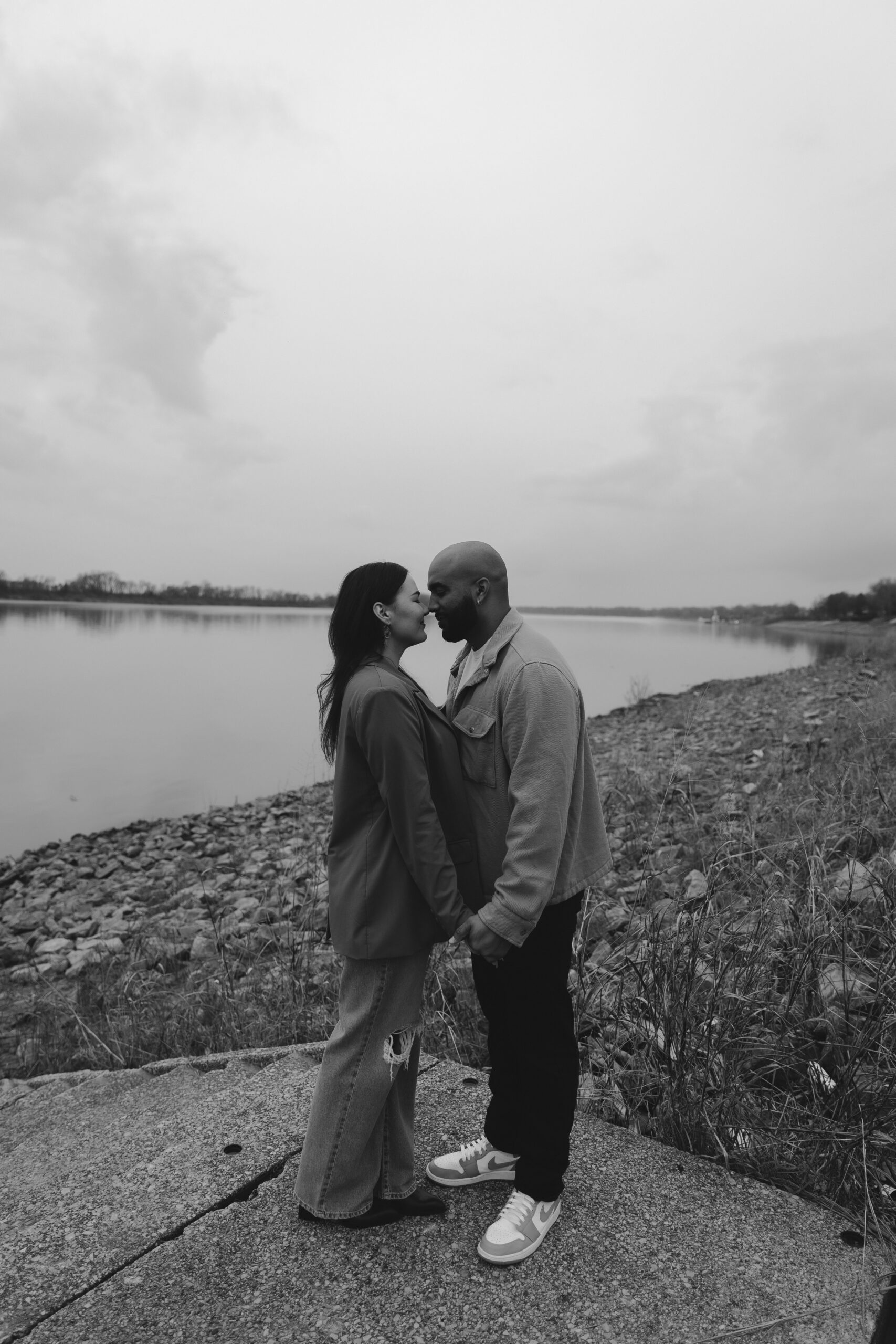 Historic Newburgh Indiana engagement photography location